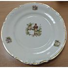 Тарелка десертная Дуэт. 19см Фарфор, деколь. 1960-70 ые года. Польша