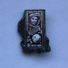 Значок марка 20-летие первого полета человека в космос, зеркальный