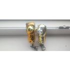 Новогодние игрушки "Лев", стекло на прищепе, СССР