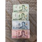 4 банкноты Тайланда