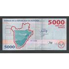 Бурунди 5000 франков 2022 года. Тип P-W58. Состояние UNC