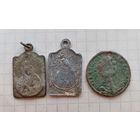 Медальон католический, сборный лот, 3шт