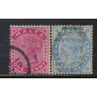 GB Колонии Мальта 1885 V Стандарт #5,7