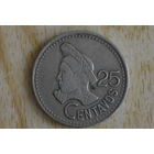 Гватемала 25 сентаво 1989 с 1 руб