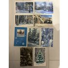 Открытки СССР Новогодние пейзажи