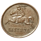 ЛИТОВСКАЯ РЕСПУБЛИКА /ПЕРВАЯ РЕСПУБЛИКА/. 2 ЦЕНТА 1936. ПАГОНЯ. НЕЧАСТАЯ