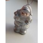 Ёлочная игрушка Дед Мороз. Керамика. Германия.