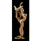 Статуэтка Девушка со змеёй Бронза