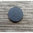 Werty71 Польша 20 грошей 1923 цинк