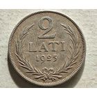 1925 год серебро 2 лата Латвия