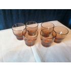 Набор стопок, гутное стекло, Неман, СССР