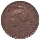 Республика Аргентина. 2 сентаво 1892. Нечастая.