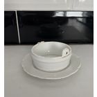 Фарфоровая масленка на подставке Кузнецов