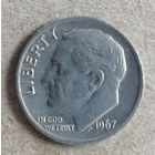США 1 дайм, 1967 Дайм Рузвельта, KM# 195a