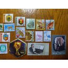 Марки Норвегия, Украина, Россия, Беларусь, Узбекистан. 22 штуки