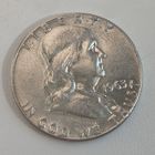 С рубля без мц! 50 центов 1963 США Франклин серебро