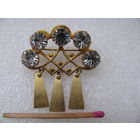 Брошка с тремя подвесками. 1