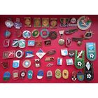 Значки спортивные 54 штуки