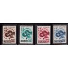 Германия(Оккупация Сербии)-1942,(Мих.62-65) ** , плотная бумага, Война,Религия, Икона (полная серия)