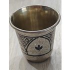 Серебряный с позолотой. Стопарь - наперсток. Нечастый. СССР. 24+ грамм