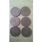 Франция, сборный лот 10 франков 1975, 1976, 1977, 1978, 1979, 1980 годов.