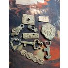 Лот красивых старинных накладок украшений еврейский жетон старт с 10 руб