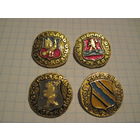 Города. 4 значка/5 с рубля!