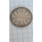 С 1 РУБЛЯ ! МОНЕТА ГЕРМАНИЯ  1 МАРКА 1901 год