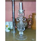 Винтажный хрустальный подсвечник .