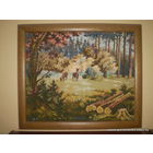 Гобелен Германия 84х70 см 1950-ые ОРИГИНАЛ