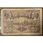 Банкнота 20 марок 1914 год. Германская империя.