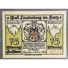 Нотгельд Бад-Лаутерберг 75 пфеннигов 1921 год. Веймарская республика