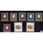 Латвия-1991 (Мих.305-312)  ** , Стандарт, 1-е марки независимой Латвии