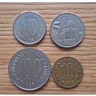 Набор монет Югославии. 5, 10, 100 динар