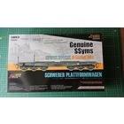 Сборная модель немецкой жд платформы 1/35 80 тонн