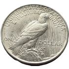 США, 1 доллар 1922 Мирный. Шикарный штемпельный блеск. С рубля.