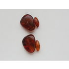 Запонки из янтаря, СССР.