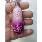 Ёлочная игрушка  -  Лялька  . СССР  . Стекло .