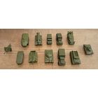 Коллекция металлических советских машинок из 12 штук