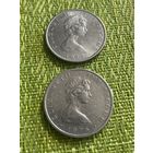 Остров Мэн 10 пенсов 1976 г ( без надписи новый )