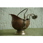 Зольник  медь , латунь   высота  15 см , ширина 17 см