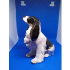 С рубля Фарфоровая статуэтка Спаниель, ЛФЗ 1С