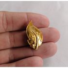 Брошь, брошка, лист, листочек, листик клеймо Винтаж Времён СССР