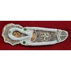 Икона Гефсиманская плащаница паломническая реликвия из Иерусалима,  печать , бисер.