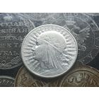 10 злотых - 1932 - Ядвига - без знака под лапкой