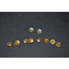 Нереально редкие латунные пуговки малые для филеграна морской фуражки. 10 штук. Цена только за все!