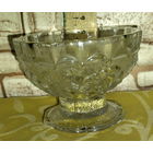 Винтажная мини-креманка из прессованного стекла, СССР