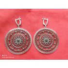 Серёжки с камнем,Серебро,Красивые, без Минимальной цены