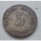 Германия 5 пфеннигов, 1900 A  2-1-63