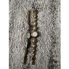 Двое красивых женских часиков ссср,финифть,в ремонт,с рубля